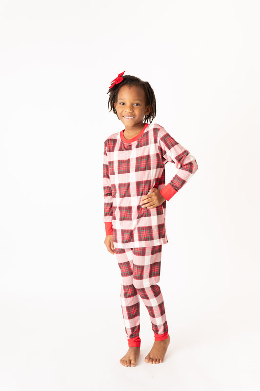 Kid's Long | Hollyberry Plaid